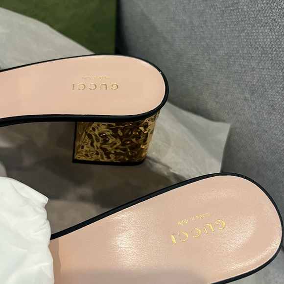 NEW Gucci Cosmos Interlocking GG Cutout Heels - Picture 6 of 12